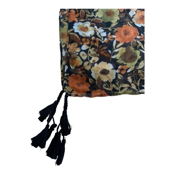 Beach Cover Up Boho Floral Kimono - Picture 3 of 5